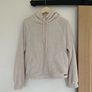 Billabong faux fur cropped hoodie small